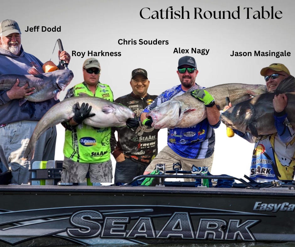 graphic for the SeaArk Catfish round table at East TN Fishing Show